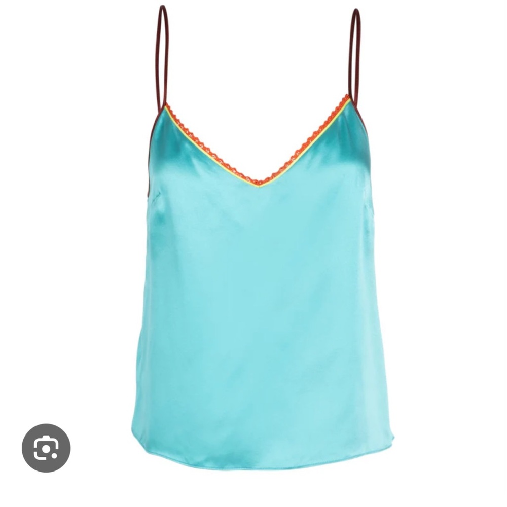 Dannijo turquoise silk cami
